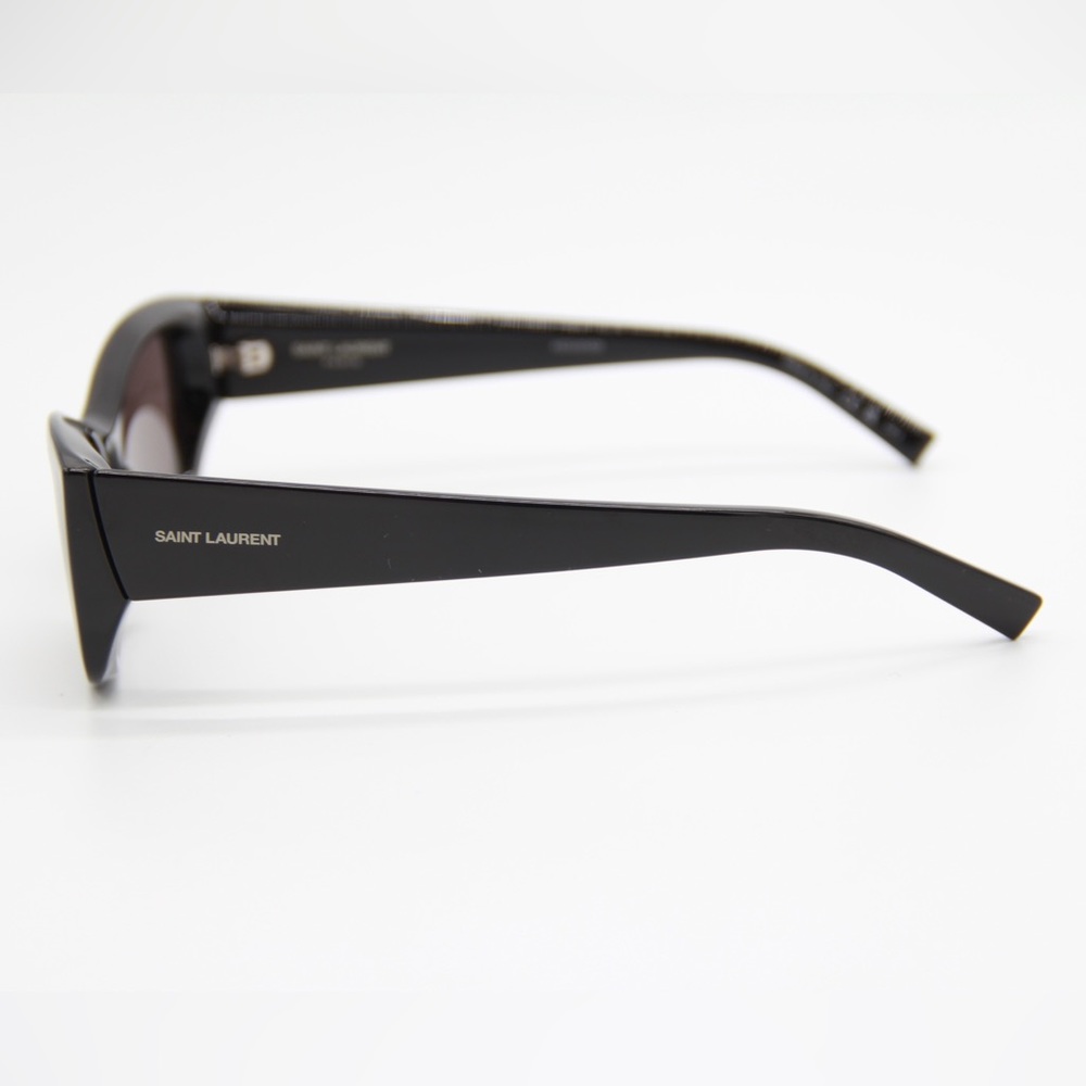 NEW SAINT LAURENT SL593 001 WOMEN BLACK BROWN SUNGLASSES SL 593 - Picture 7 of 11